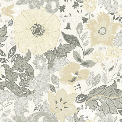 product image of Victoria Pastel Floral Nouveau Wallpaper 540