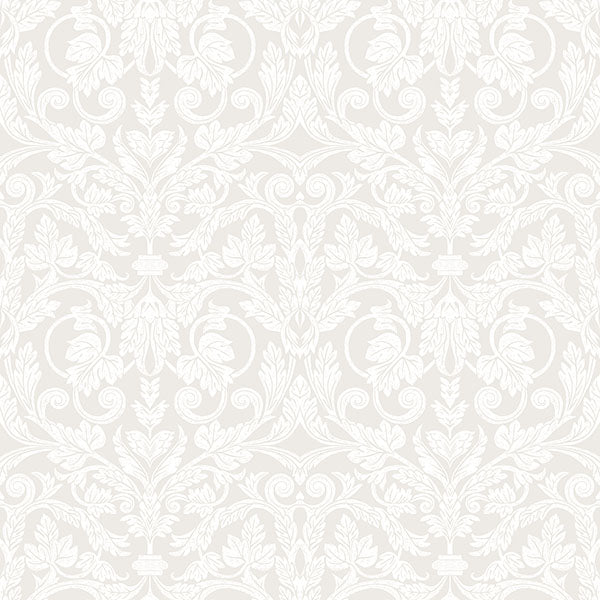 media image for Rosali Cream Scroll Damask Wallpaper 285