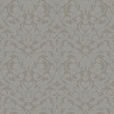 product image of Rosali Grey Scroll Damask Wallpaper 564