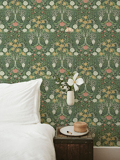 product image for Froso Green Garden Damask Wallpaper 25