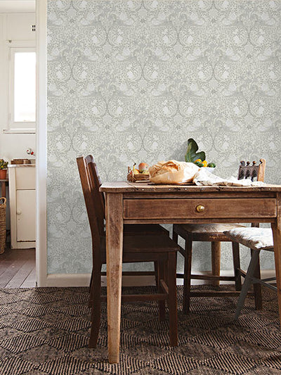 product image for Froso Light Grey Garden Damask Wallpaper 71