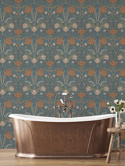 product image for Filippa Blue Tulip Wallpaper 3