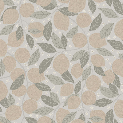 product image of Lemona Grey Fruit Tree Wallpaper 521