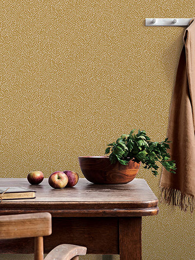 product image for Anna Mustard Fern Trail Wallpaper 99