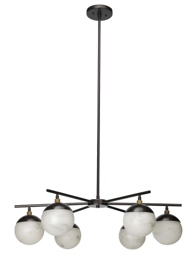 product image for metro 6 light chandelier by bd lifestyle 5metr6 chob 1 85