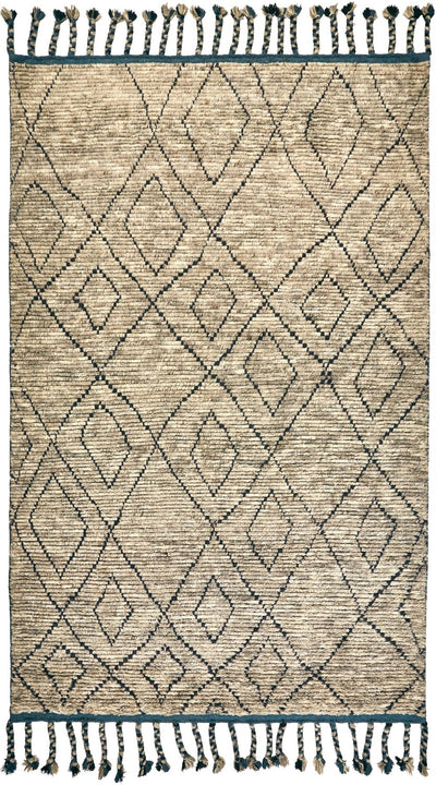 product image of Vail Hand Knotted Tan and Teal Rug by BD Fine Flatshot Image 1 534