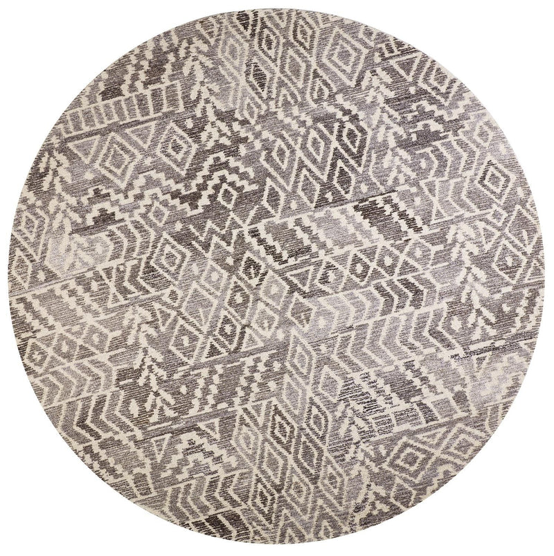 media image for Palatez Hand Tufted Gray and White Rug by BD Fine Flatshot Image 1 237