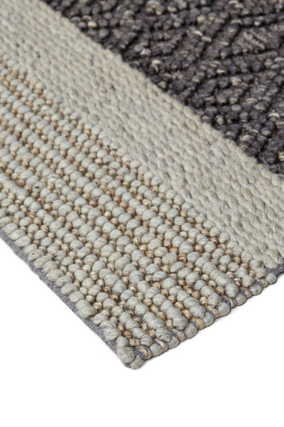 product image for Genet Hand Woven Chracoal Gray and Tan Rug by BD Fine Corner Image 1 48