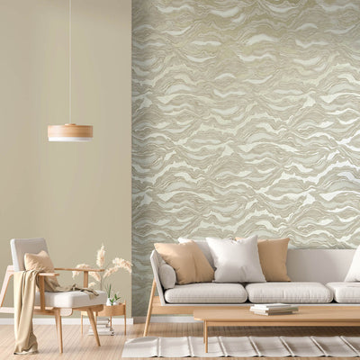 product image for Reflection Wallpaper in Sand Gold 38