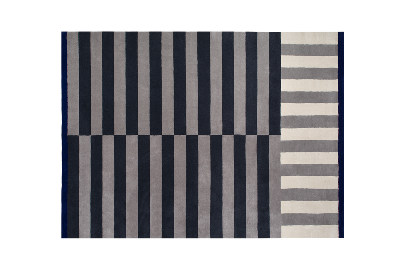 media image for Stripe Slate Medium Rug 1 252