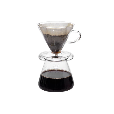 product image for glass coffee dripper set design by puebco 2 91