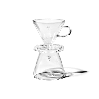 product image of glass coffee dripper set design by puebco 1 562