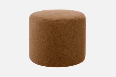 product image for bon brown round pouf by hem 30509 1 90