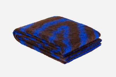 product image of monster ultramarine blue brown wiggle throw by hem 30530 1 550