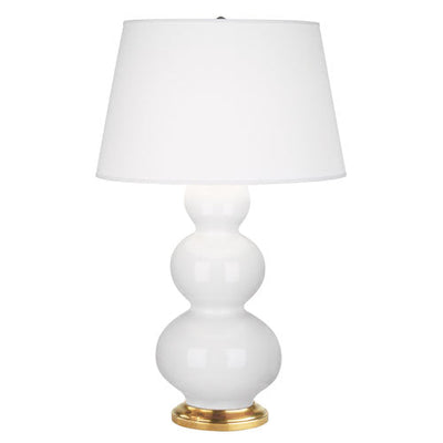 product image for triple gourd lily glazed ceramic table lamp by robert abbey ra 331x 2 89