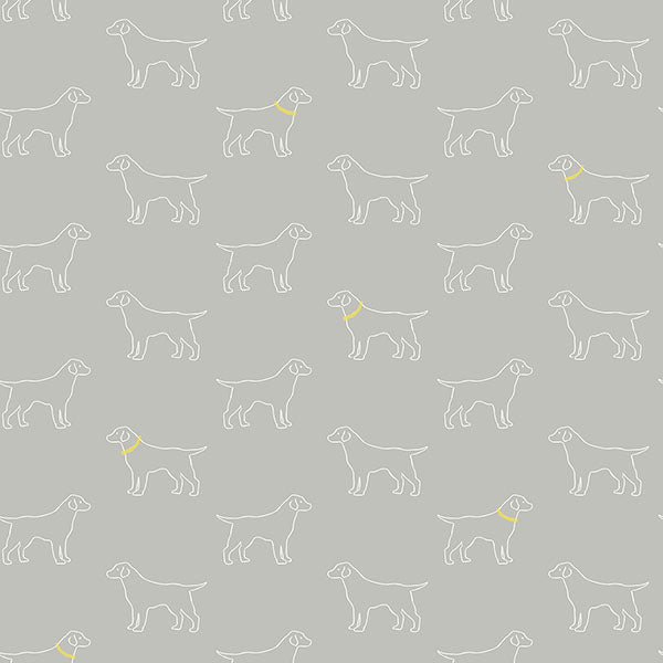 media image for Yoop Slate Dog Wallpaper from the Flora & Fauna Collection by Brewster Home Fashions 245