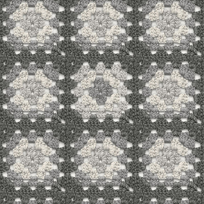 product image of Maud Grey Crochet Geometric Wallpaper from the Thoreau Collection by Brewster 556