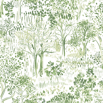 product image of Walden Green Forest Wallpaper from the Thoreau Collection by Brewster 529