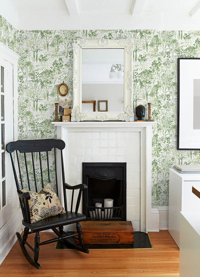 product image for Walden Green Forest Wallpaper from the Thoreau Collection by Brewster 77