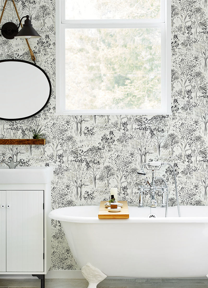 Shop Walden Black Forest Wallpaper From The Thoreau Collection 