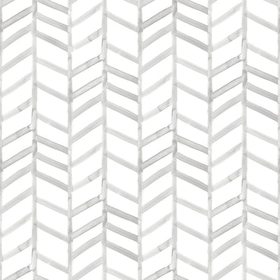 product image of Fletching Grey Geometric Wallpaper from the Thoreau Collection by Brewster 528