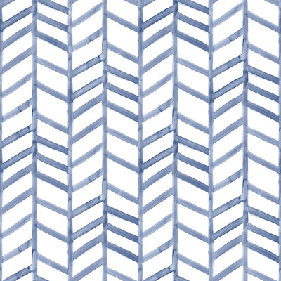 product image of Fletching Navy Geometric Wallpaper from the Thoreau Collection by Brewster 519