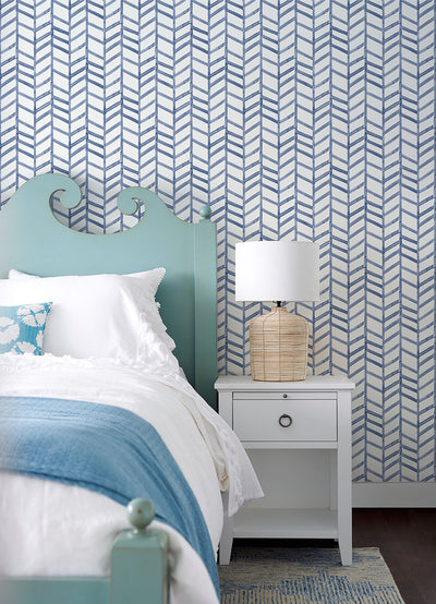 product image for Fletching Navy Geometric Wallpaper from the Thoreau Collection by Brewster 68