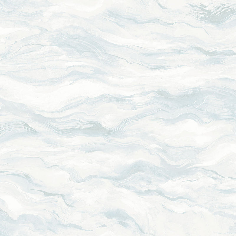 media image for Cirrus Blue Wave Wallpaper from the Thoreau Collection by Brewster 247