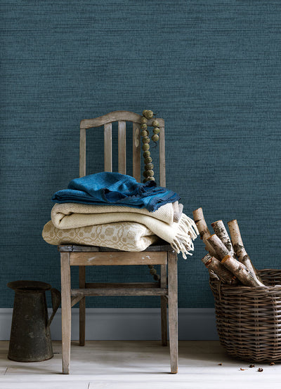 product image for Solitude Navy Distressed Texture Wallpaper from the Thoreau Collection by Brewster 33