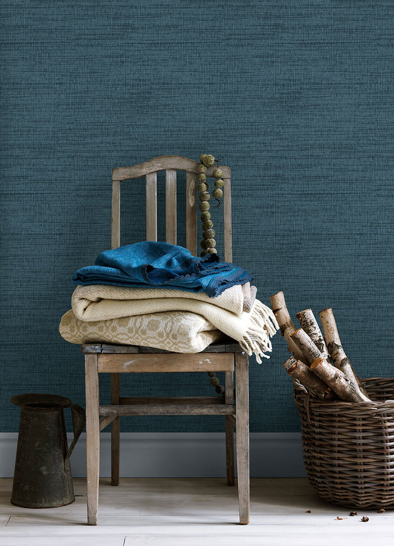 media image for Solitude Navy Distressed Texture Wallpaper from the Thoreau Collection by Brewster 268