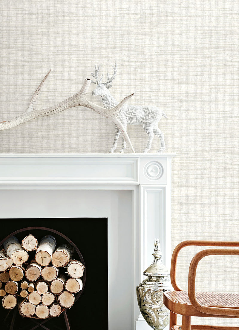 media image for Solitude White Distressed Texture Wallpaper from the Thoreau Collection by Brewster 20