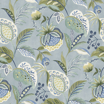 product image of Bohemian Blue Jacobean Wallpaper 558