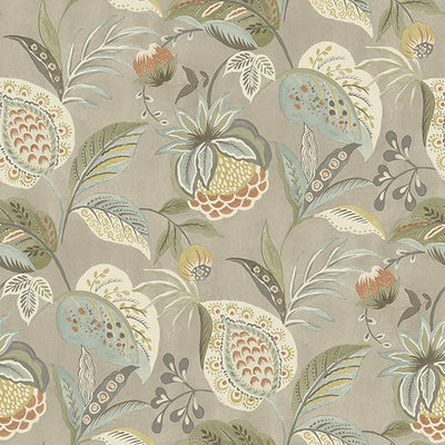 product image of Bohemian Taupe Jacobean Wallpaper 54