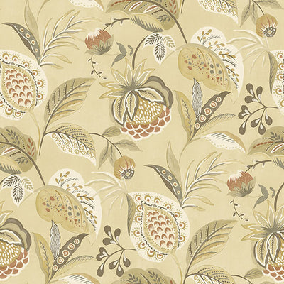 product image for Bohemian Mustard Jacobean Wallpaper 49