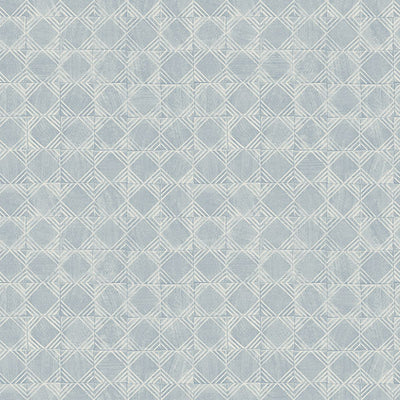 product image for Button Block Blue Geometric Wallpaper 40