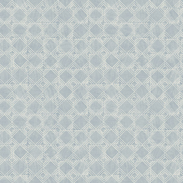 media image for Button Block Blue Geometric Wallpaper 211