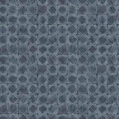 product image for Button Block Navy Geometric Wallpaper 37