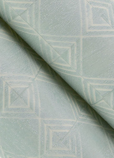 product image for Button Block Aqua Geometric Wallpaper 19