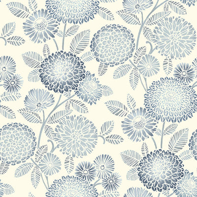 product image of Zalipie Blue Floral Trail Wallpaper 550