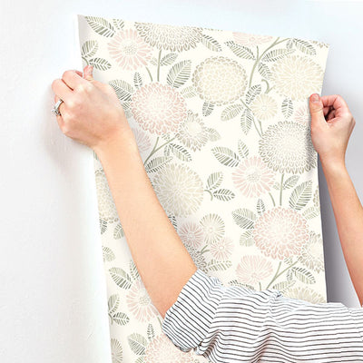 product image for Zalipie Blush Floral Trail Wallpaper 83