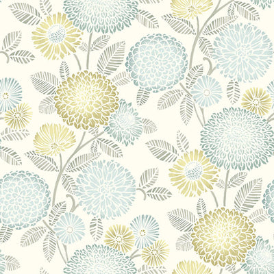 product image of Zalipie Lime Floral Trail Wallpaper 538