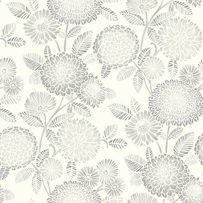 product image for Zalipie Grey Floral Trail Wallpaper 12