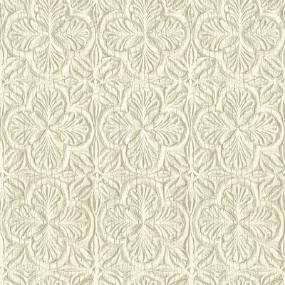 product image for Karachi Cream Wooden Damask Wallpaper 66