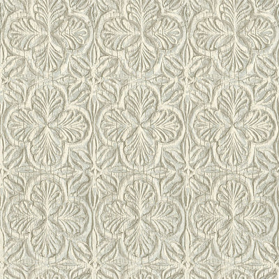 product image of Karachi Aqua Wooden Damask Wallpaper 589