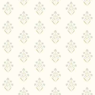 product image of Kova Yellow Floral Crest Wallpaper 578