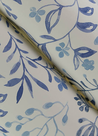 product image for Tarragon Blue Dainty Meadow Wallpaper 85