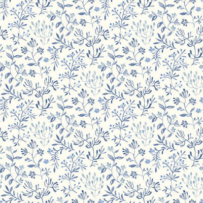 product image for Tarragon Blue Dainty Meadow Wallpaper 24