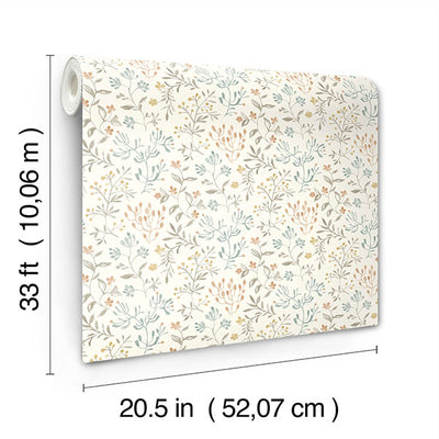 product image for Tarragon Pastel Dainty Meadow Wallpaper 71