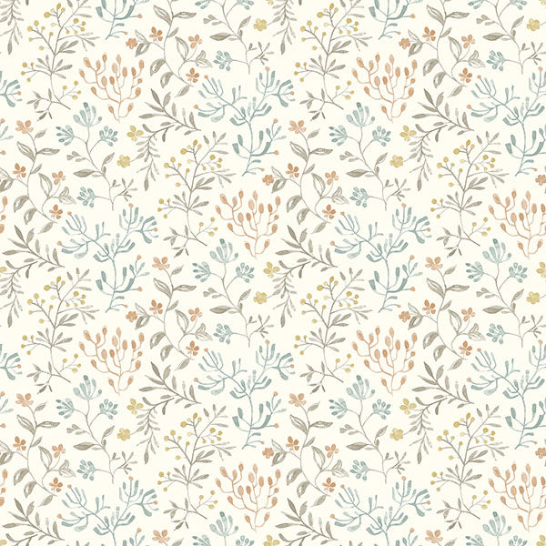 media image for Tarragon Pastel Dainty Meadow Wallpaper 232