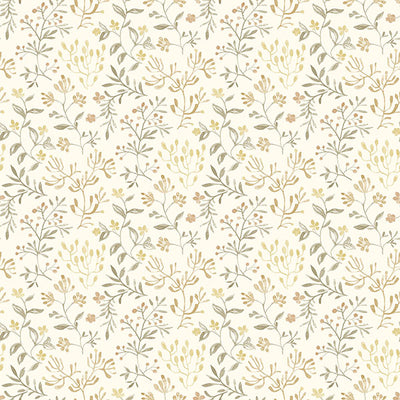 product image of Tarragon Honey Dainty Meadow Wallpaper 585